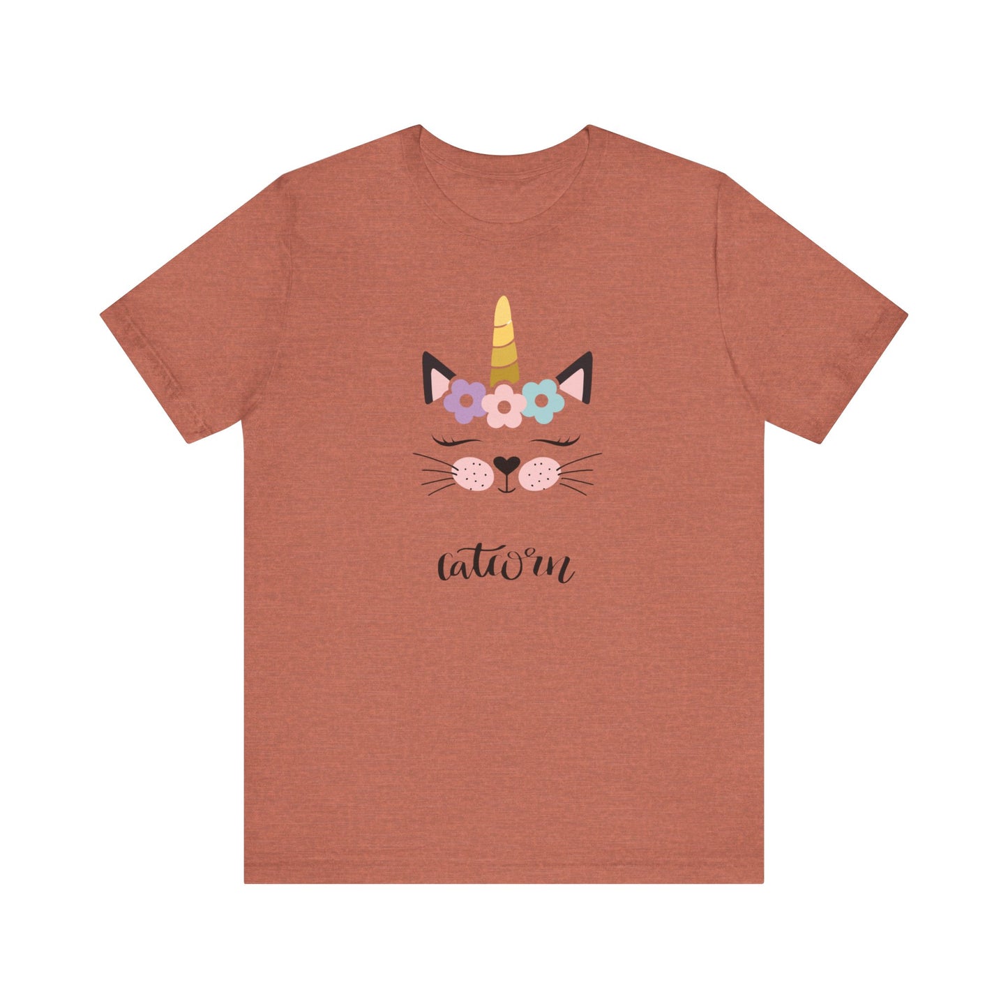 Cat and unicorn t -shirt, cat and unicorn combination, unisex Jersey Short Sleeve Tee