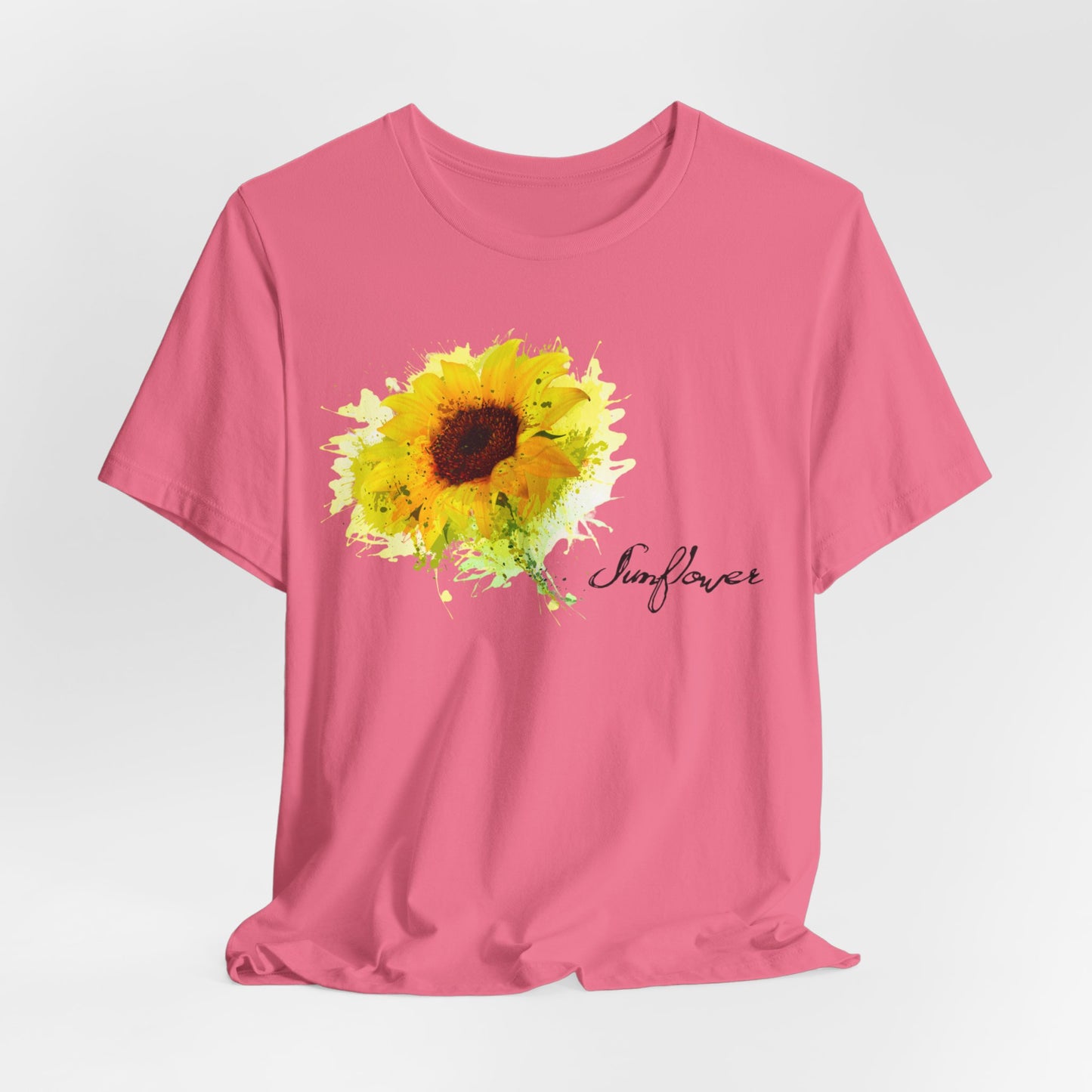 Sunflower Women's Crew Neckline Short Sleeve Tee, Summer Clothes Women, Women's Clothing, Women's Top for casual wear, Unisex, Men and Women Jersey Short Sleeve Tee.