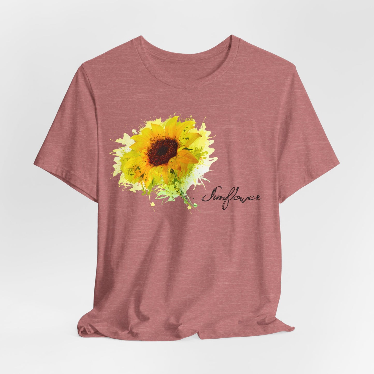 Sunflower Women's Crew Neckline Short Sleeve Tee, Summer Clothes Women, Women's Clothing, Women's Top for casual wear, Unisex, Men and Women Jersey Short Sleeve Tee.