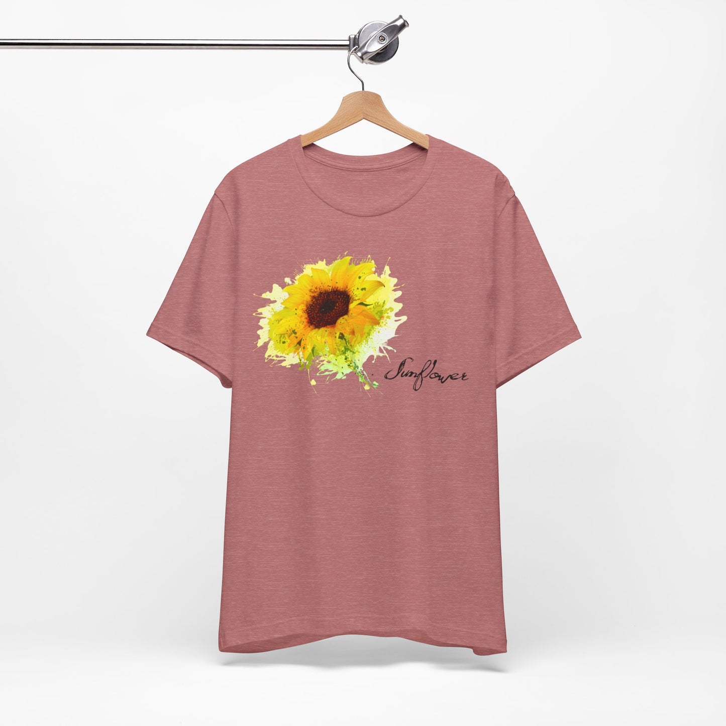 Sunflower Women's Crew Neckline Short Sleeve Tee, Summer Clothes Women, Women's Clothing, Women's Top for casual wear, Unisex, Men and Women Jersey Short Sleeve Tee.