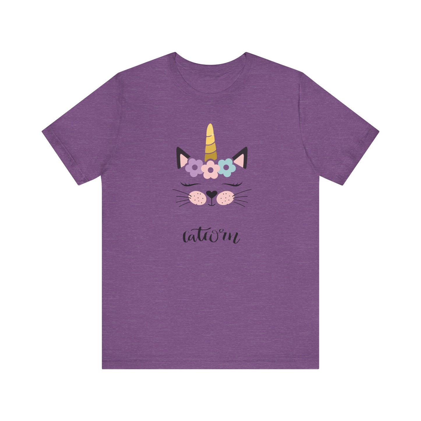 Cat and unicorn t -shirt, cat and unicorn combination, unisex Jersey Short Sleeve Tee