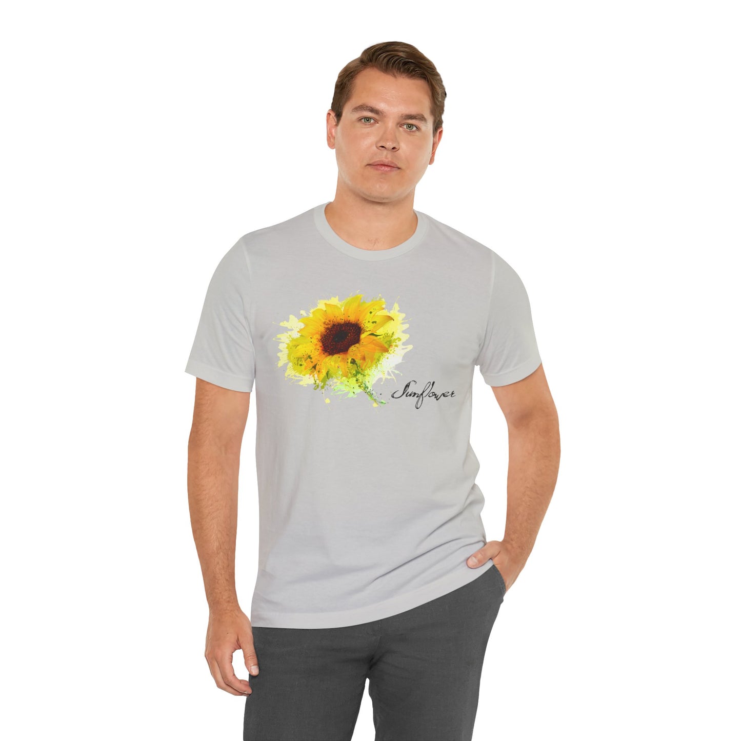 Sunflower Women's Crew Neckline Short Sleeve Tee, Summer Clothes Women, Women's Clothing, Women's Top for casual wear, Unisex, Men and Women Jersey Short Sleeve Tee.