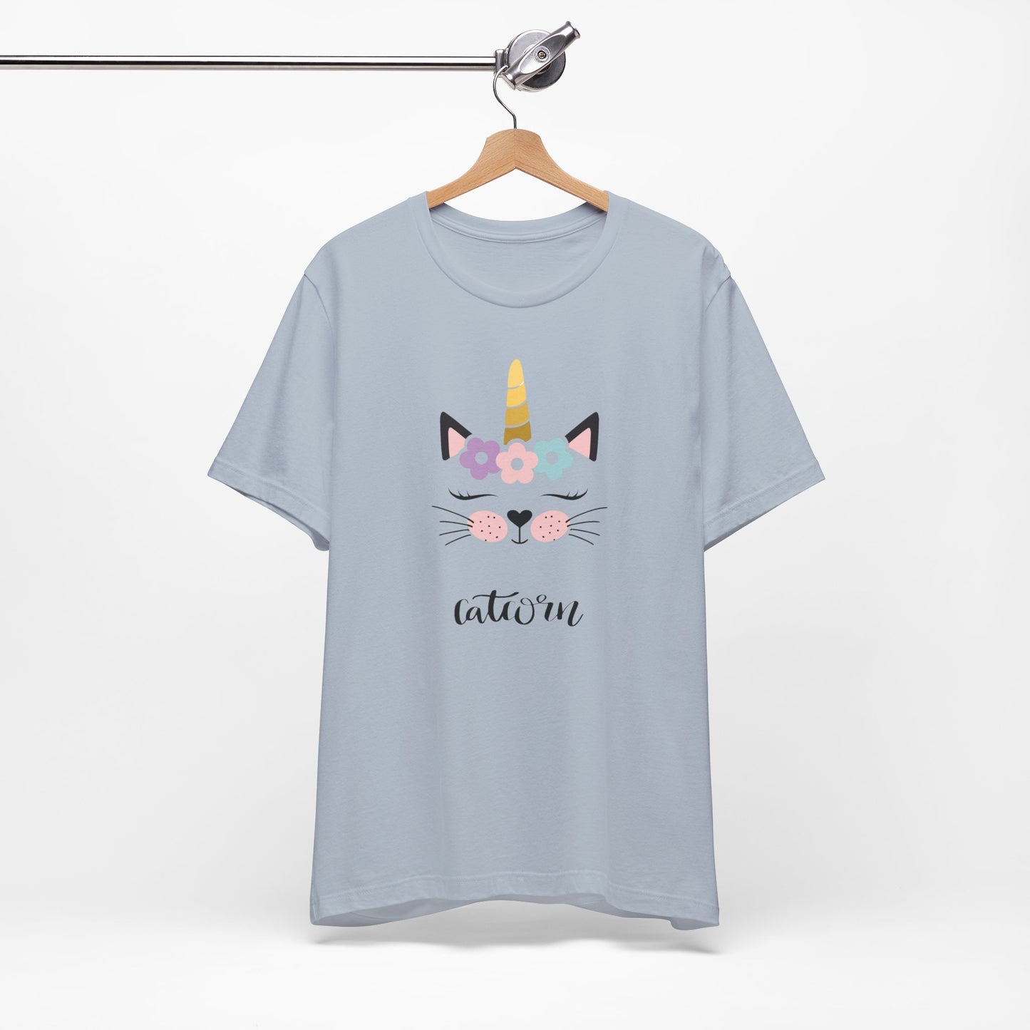 Cat and unicorn t -shirt, cat and unicorn combination, unisex Jersey Short Sleeve Tee