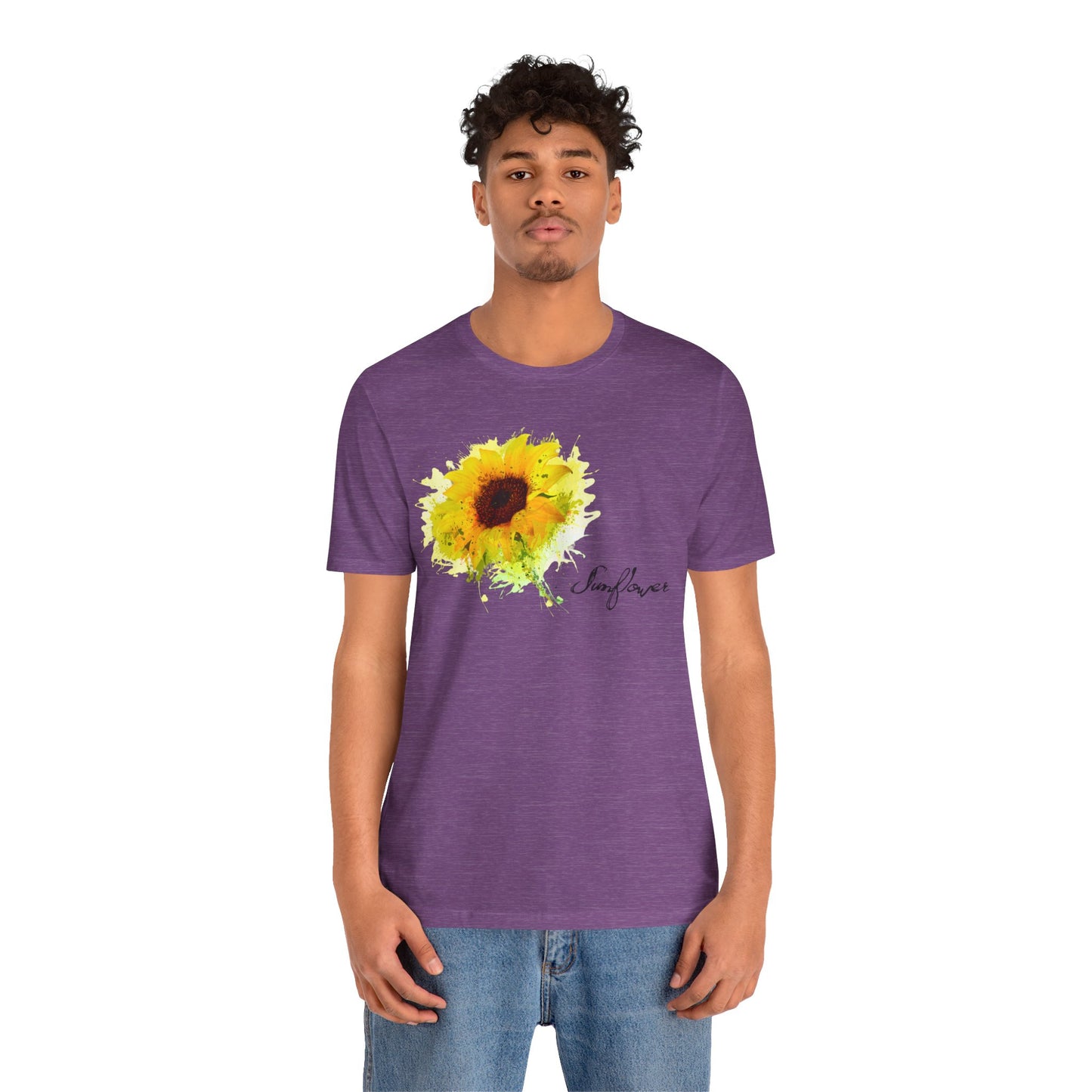 Sunflower Women's Crew Neckline Short Sleeve Tee, Summer Clothes Women, Women's Clothing, Women's Top for casual wear, Unisex, Men and Women Jersey Short Sleeve Tee.