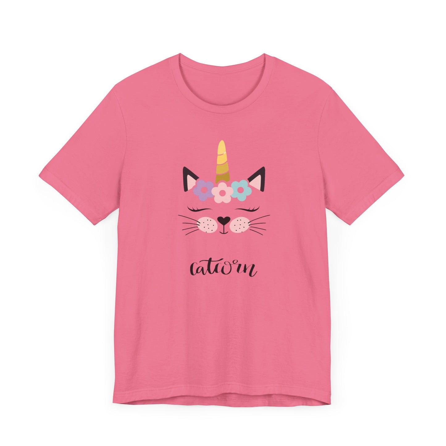 Cat and unicorn t -shirt, cat and unicorn combination, unisex Jersey Short Sleeve Tee