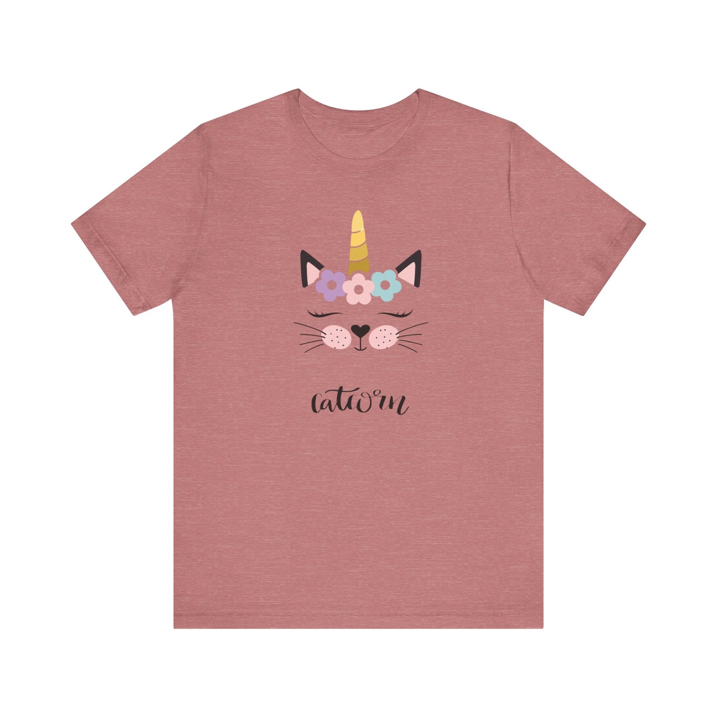 Cat and unicorn t -shirt, cat and unicorn combination, unisex Jersey Short Sleeve Tee