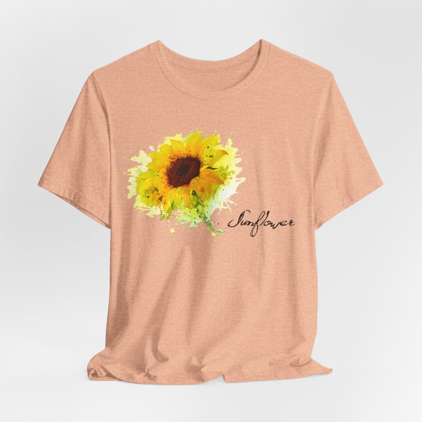 Sunflower Women's Crew Neckline Short Sleeve Tee, Summer Clothes Women, Women's Clothing, Women's Top for casual wear, Unisex, Men and Women Jersey Short Sleeve Tee.