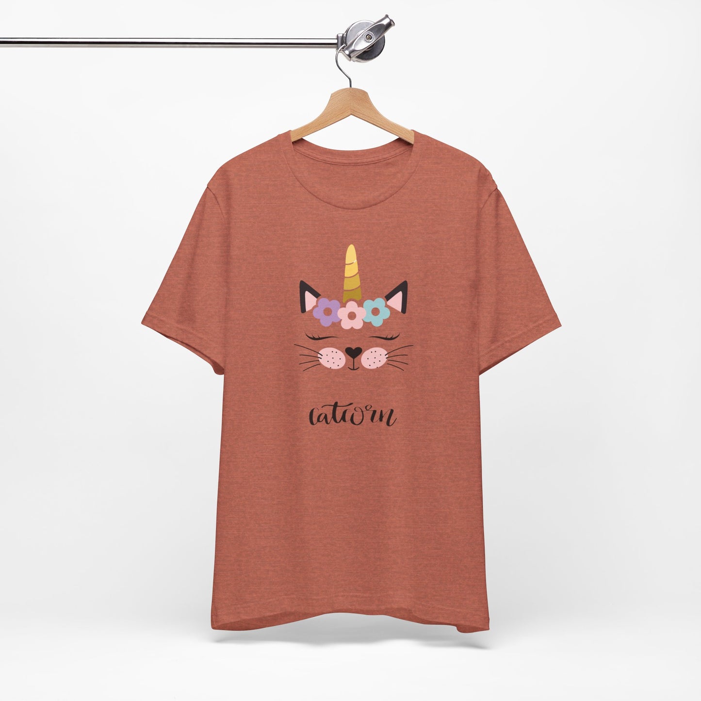 Cat and unicorn t -shirt, cat and unicorn combination, unisex Jersey Short Sleeve Tee