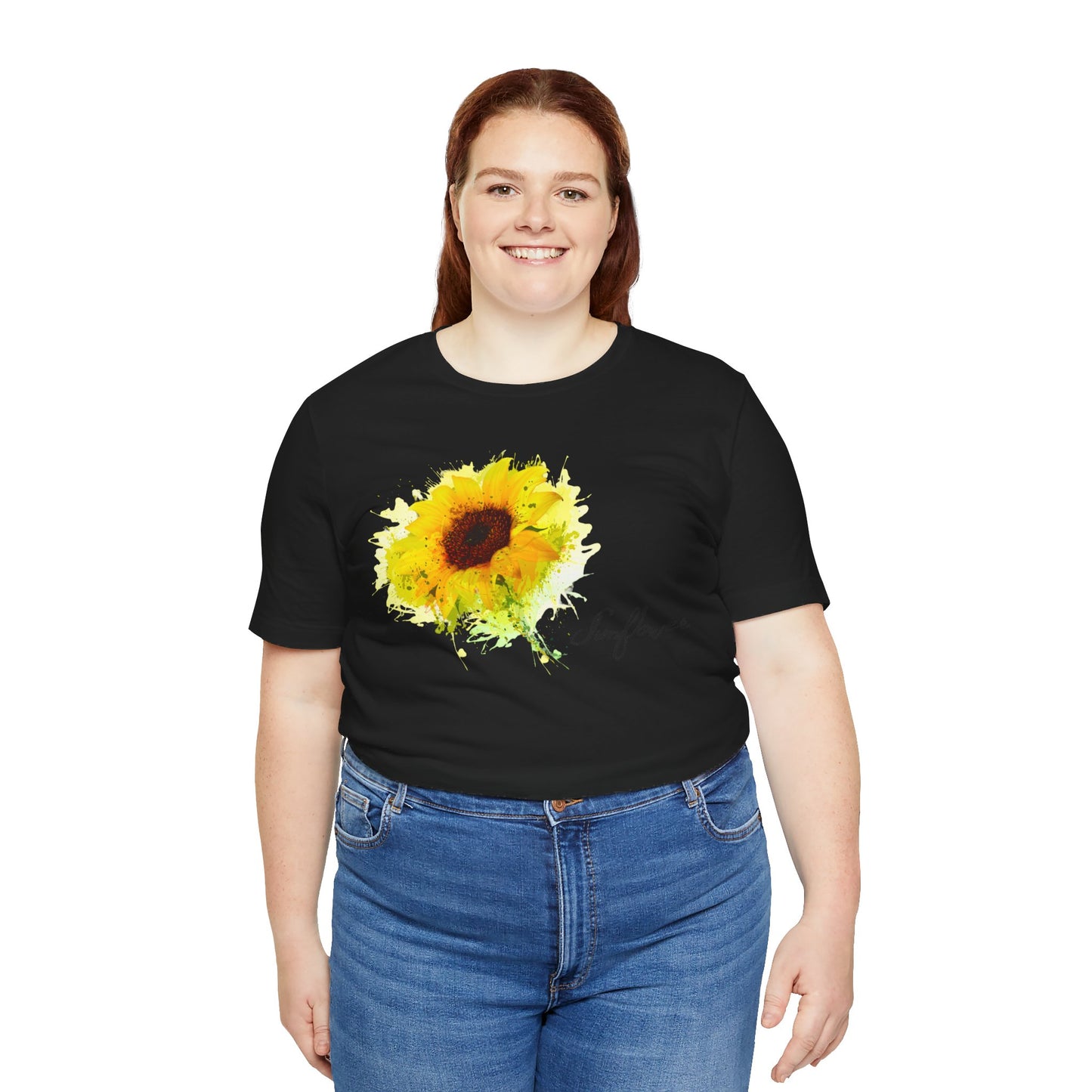 Sunflower Women's Crew Neckline Short Sleeve Tee, Summer Clothes Women, Women's Clothing, Women's Top for casual wear, Unisex, Men and Women Jersey Short Sleeve Tee.