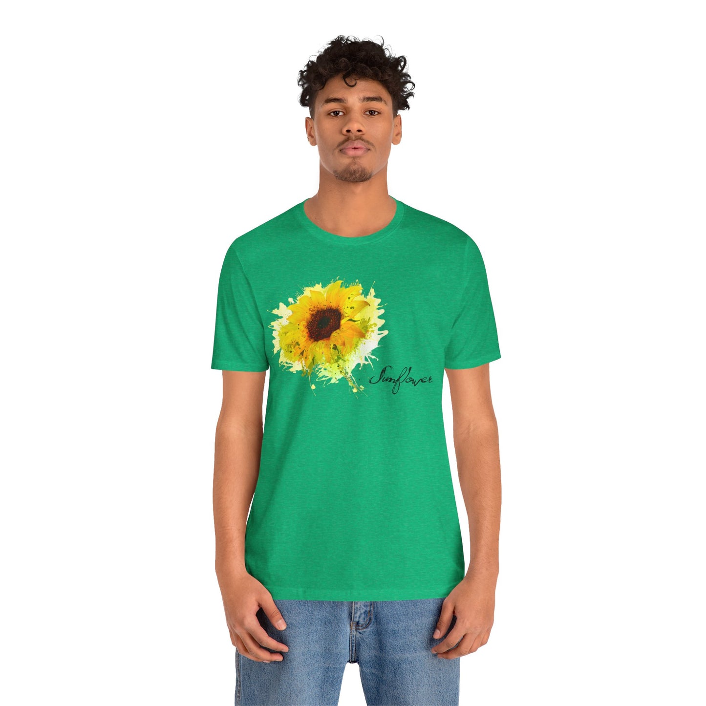 Sunflower Women's Crew Neckline Short Sleeve Tee, Summer Clothes Women, Women's Clothing, Women's Top for casual wear, Unisex, Men and Women Jersey Short Sleeve Tee.