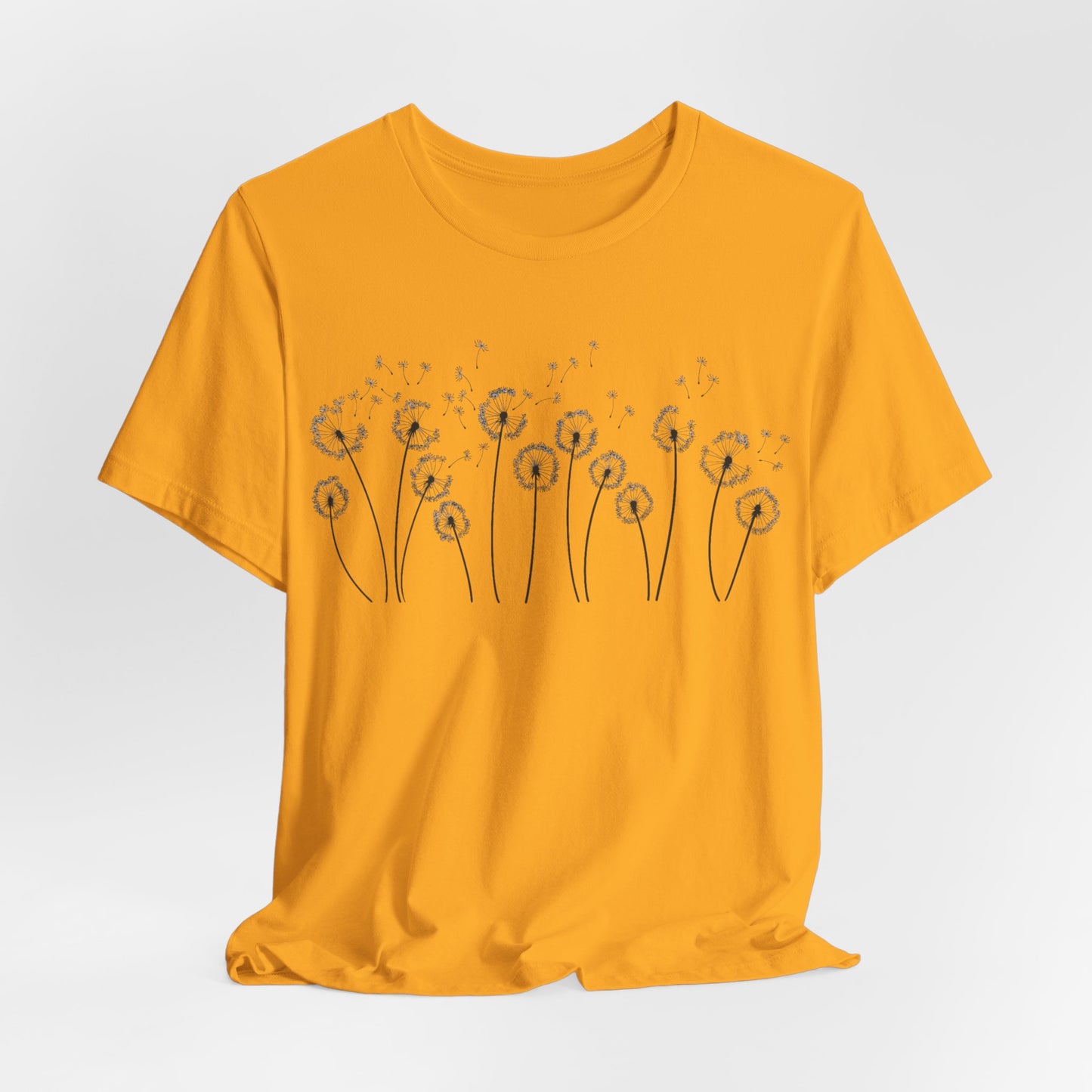 Dandelion Women's Crew Neckline Short Sleeve Tee, Summer Clothes Women, Short Sleeve Crew Neck T-Shirt for Summer, Women's Clothing, Women's Top for casual wear, Unisex, Men and Women Jersey Short Sleeve Tee.