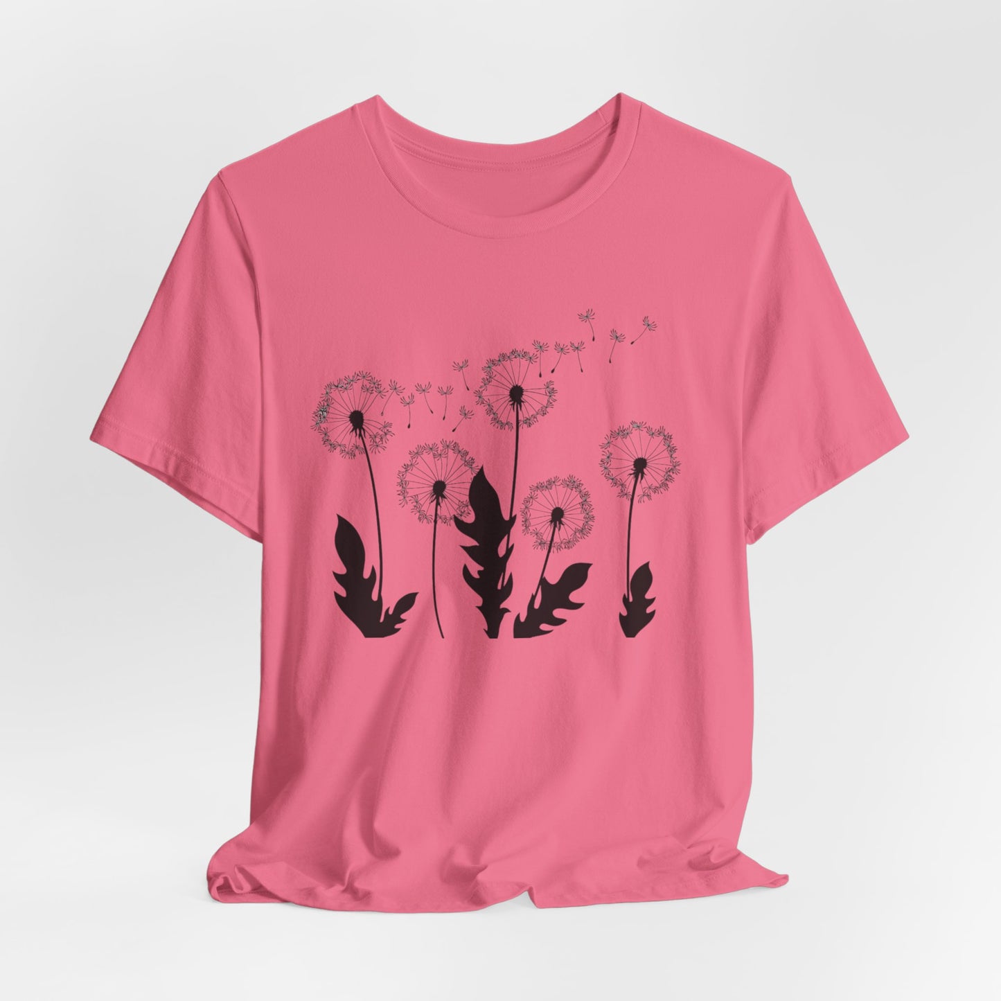 Dandelion Women's Crew Neckline Short Sleeve Tee, Summer Clothes Women, Short Sleeve Crew Neck T-Shirt for Summer, Women's Clothing, Women's Top for casual wear, Unisex, Men and Women Jersey Short Sleeve Tee.