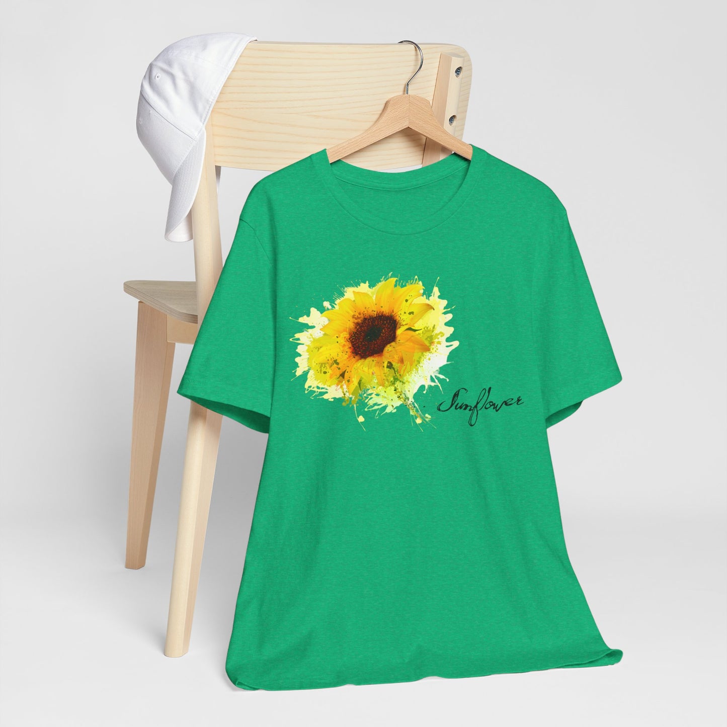 Sunflower Women's Crew Neckline Short Sleeve Tee, Summer Clothes Women, Women's Clothing, Women's Top for casual wear, Unisex, Men and Women Jersey Short Sleeve Tee.